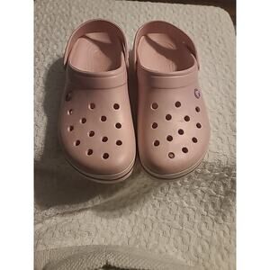 Original Crocs Unisex Crocband Clog - Pearl Pink/Wild Orchid Men's 11
